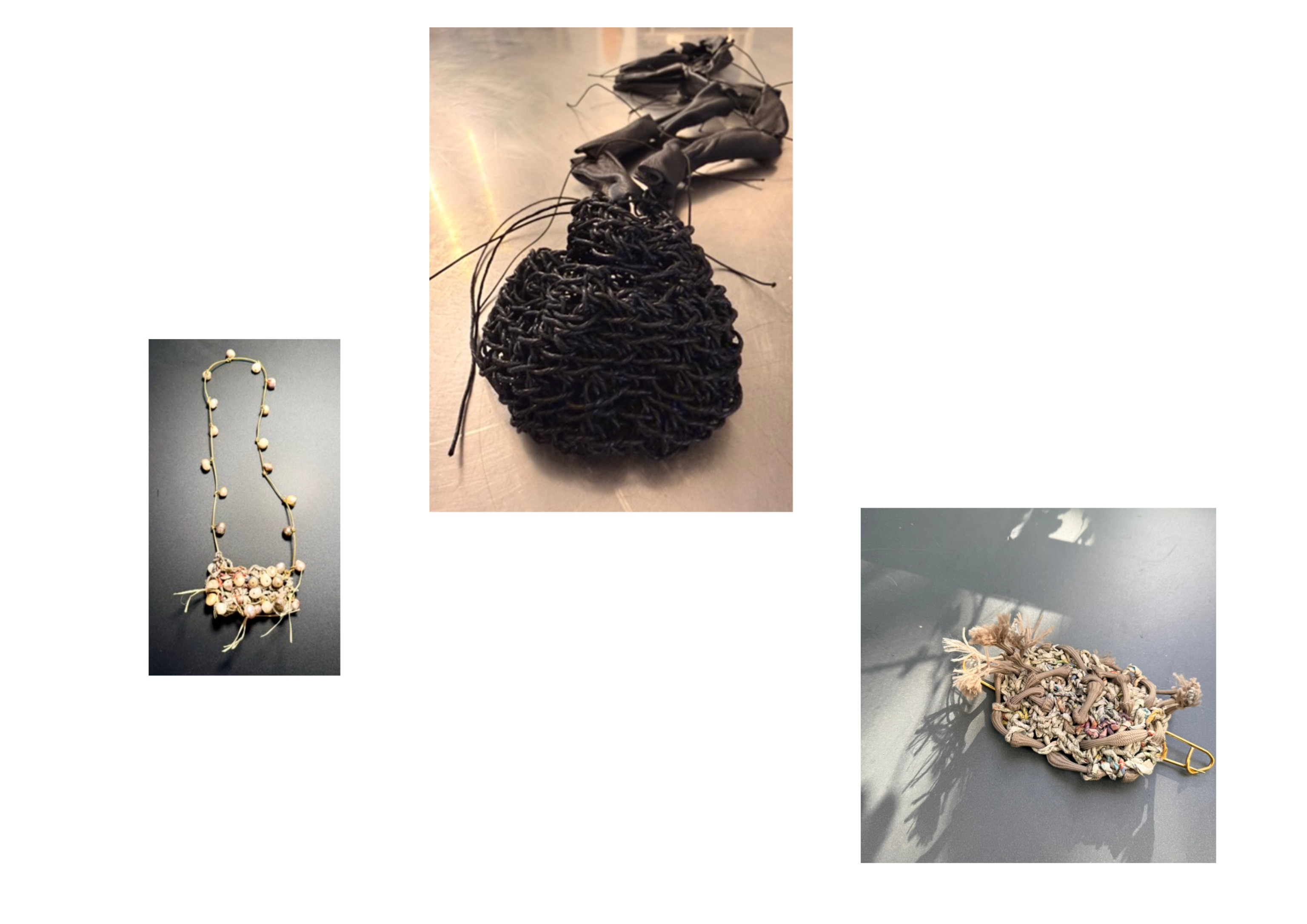 Autorenschmuck Textil und Leder von Susanne Bleicher-Kaikkis