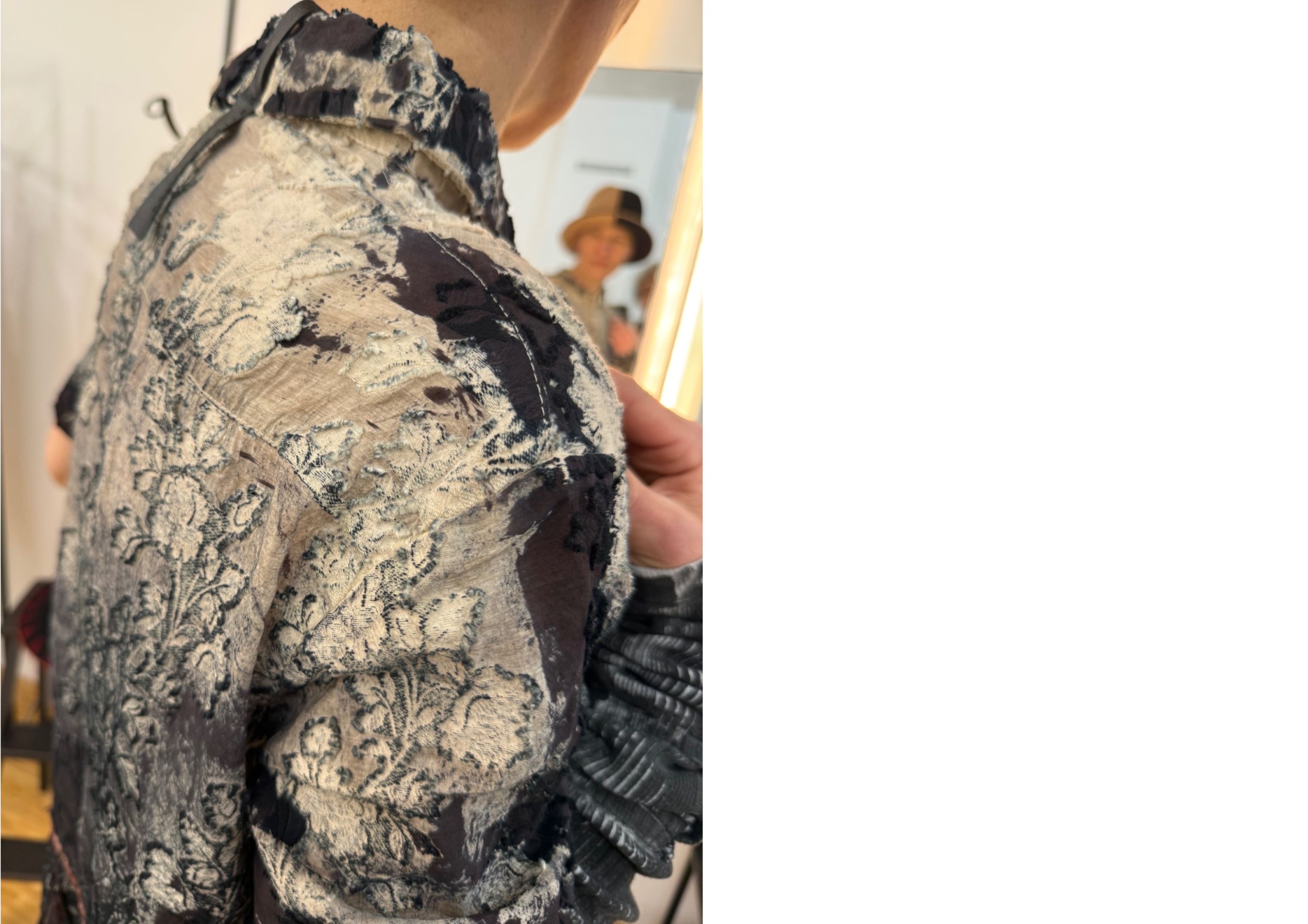 contemporary modern artwork worn on body