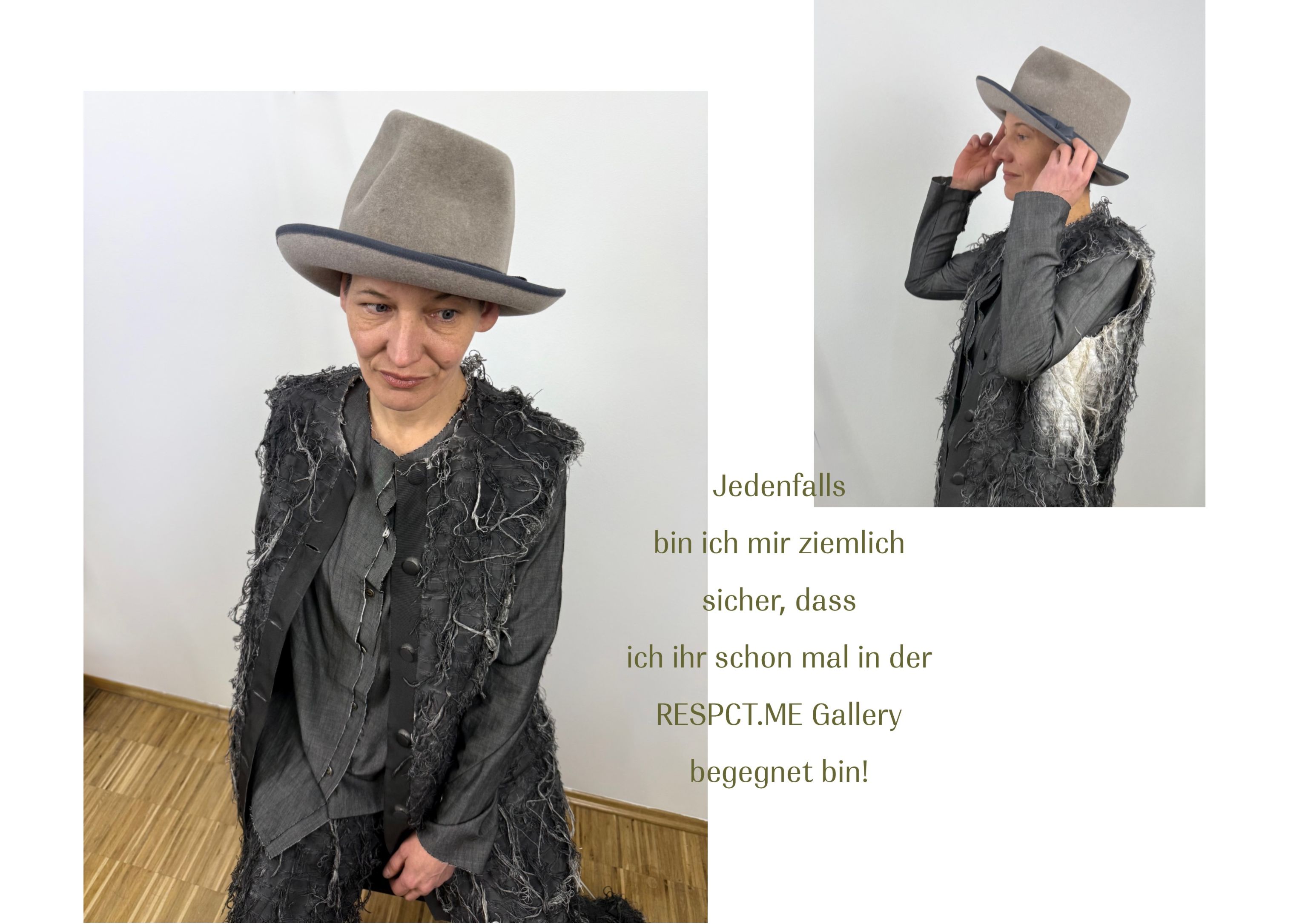 Hut Einzelstück handgefertigt passend zur individuellen Mode