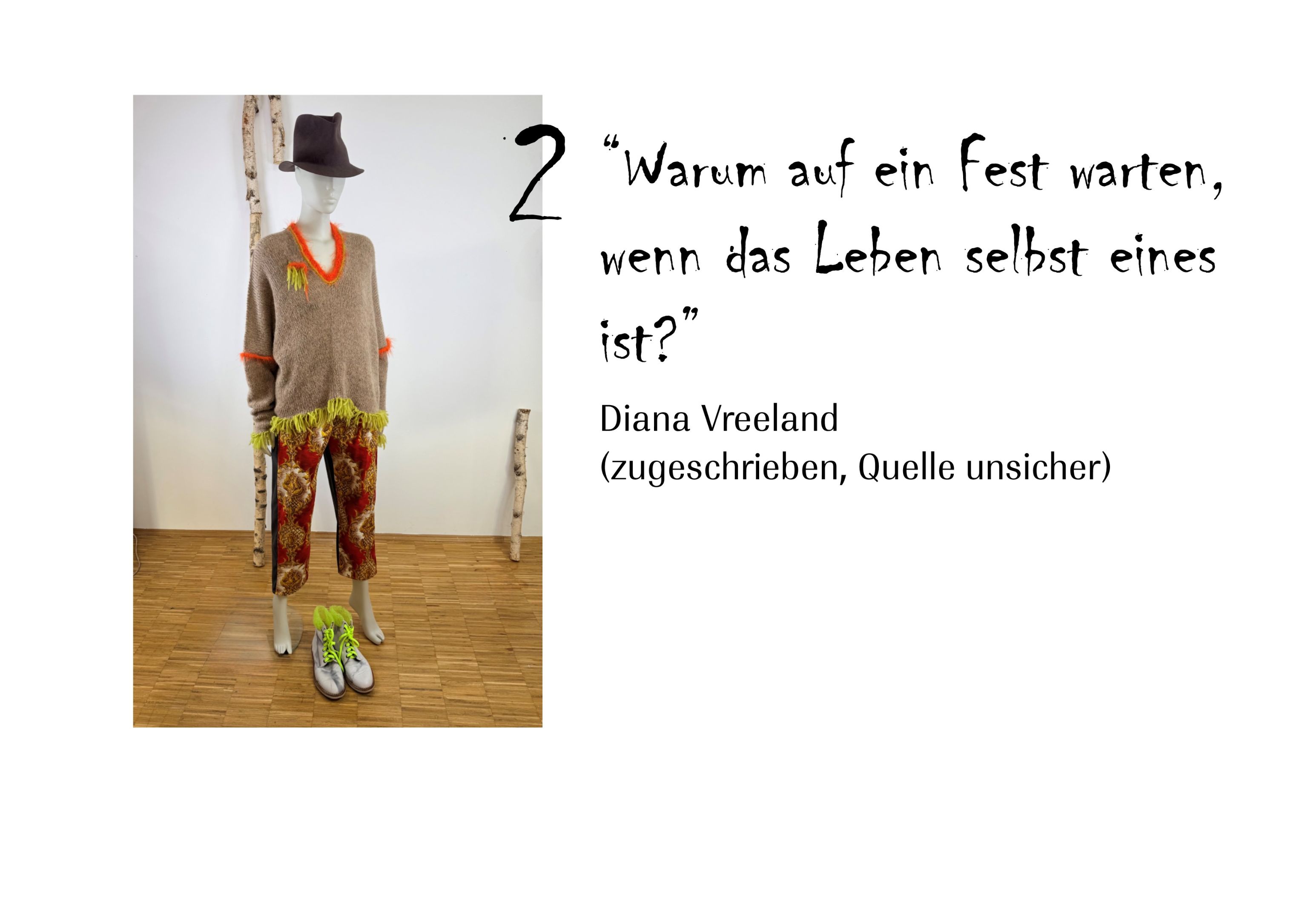 Das Leben ist ein Fest Zitat von Diana Vreeland