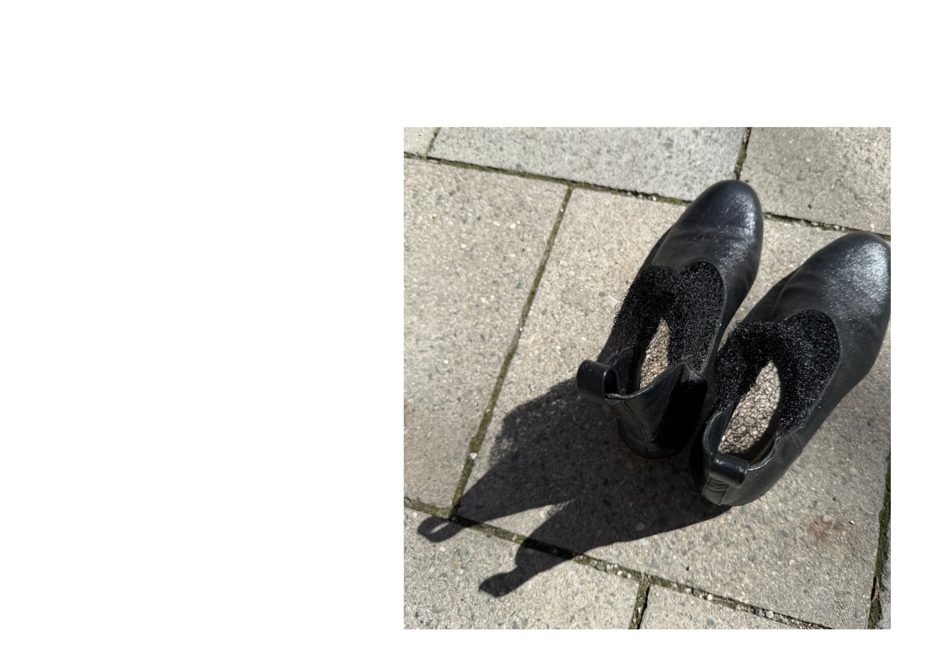 Handmade shoes after wearing