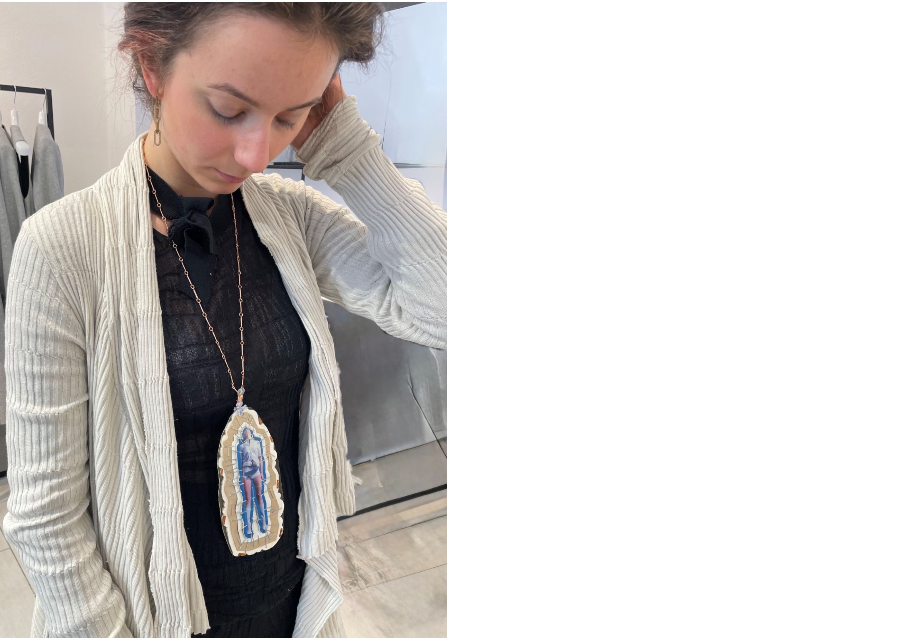 Autorenschmuck Up-cycling Kette