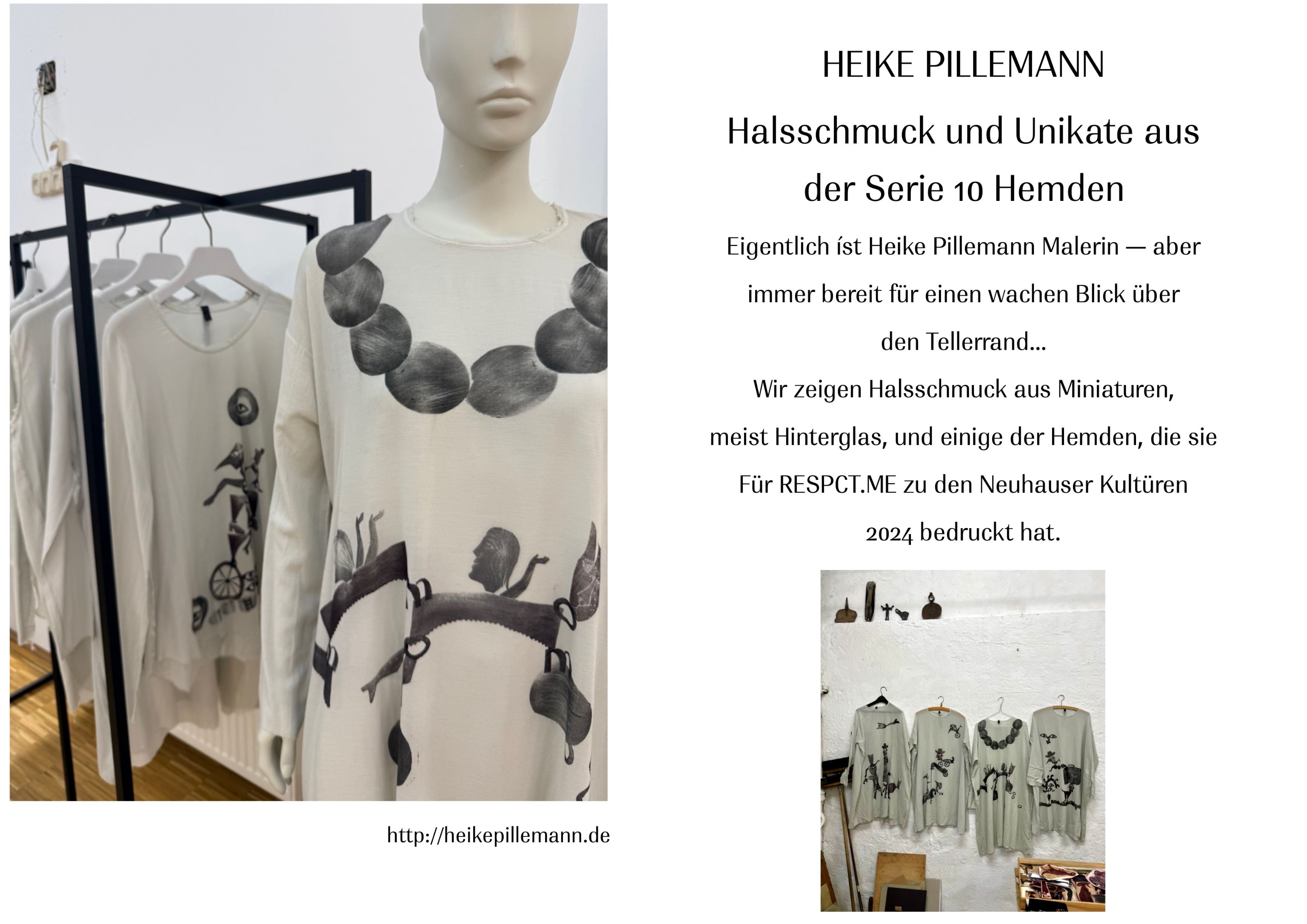 picture showing some samples of printed wearable art