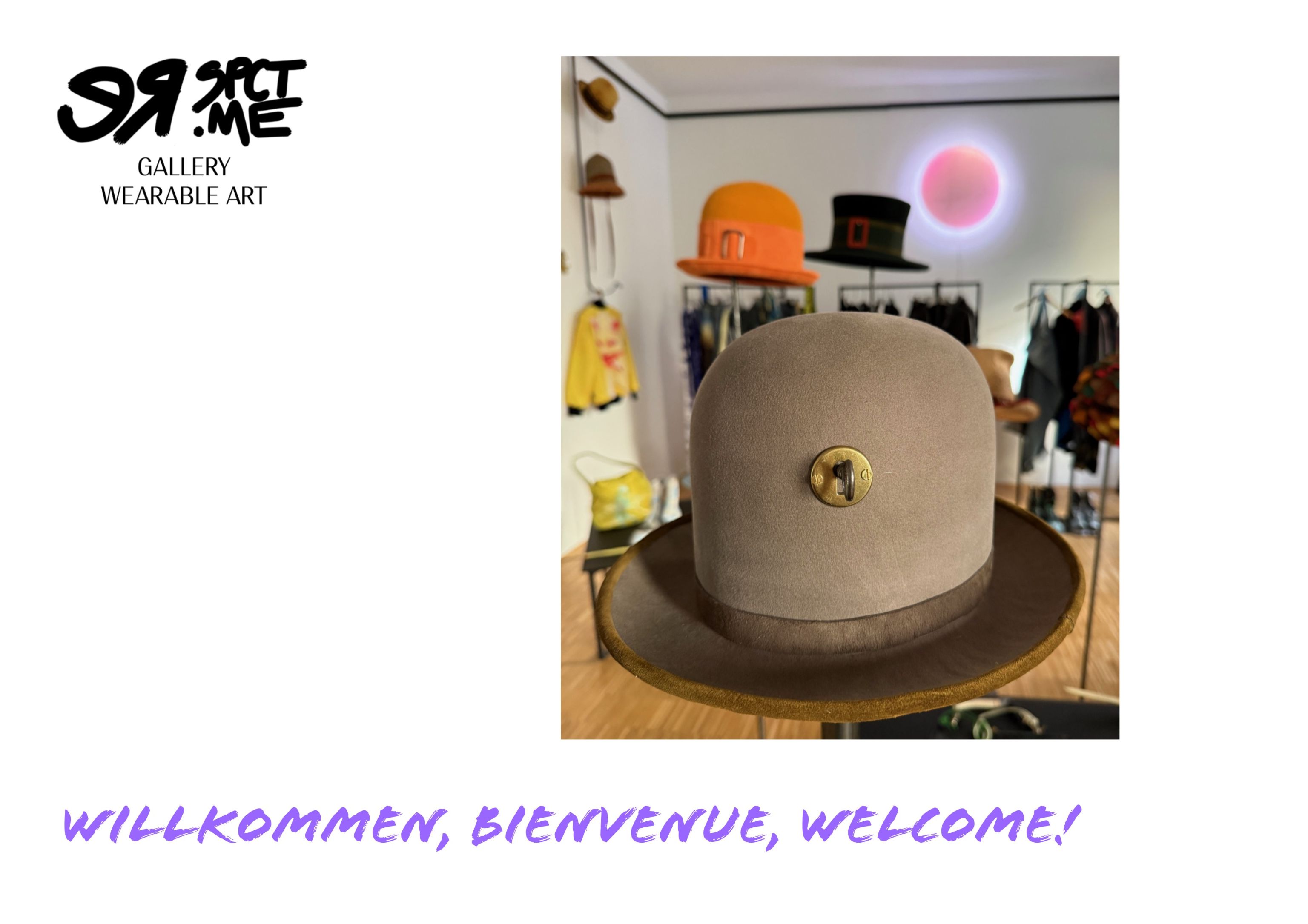 Künstlerisch inspirierter Hut 