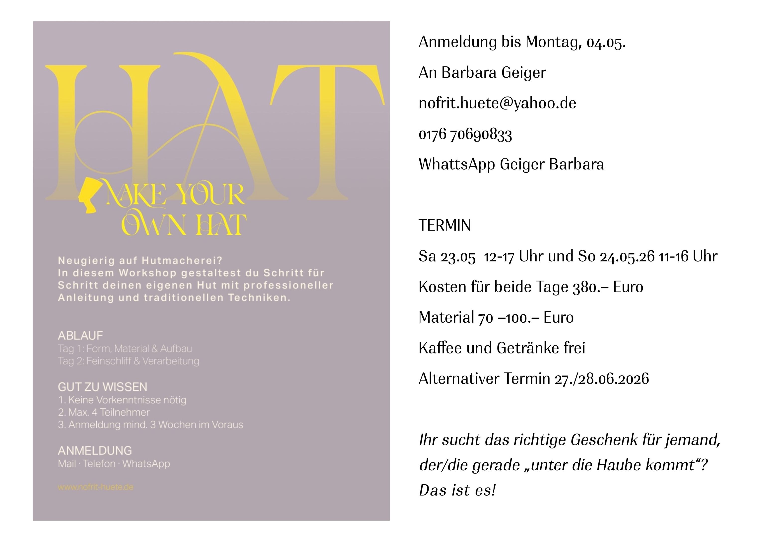 Workshop how to make your own artpiece 