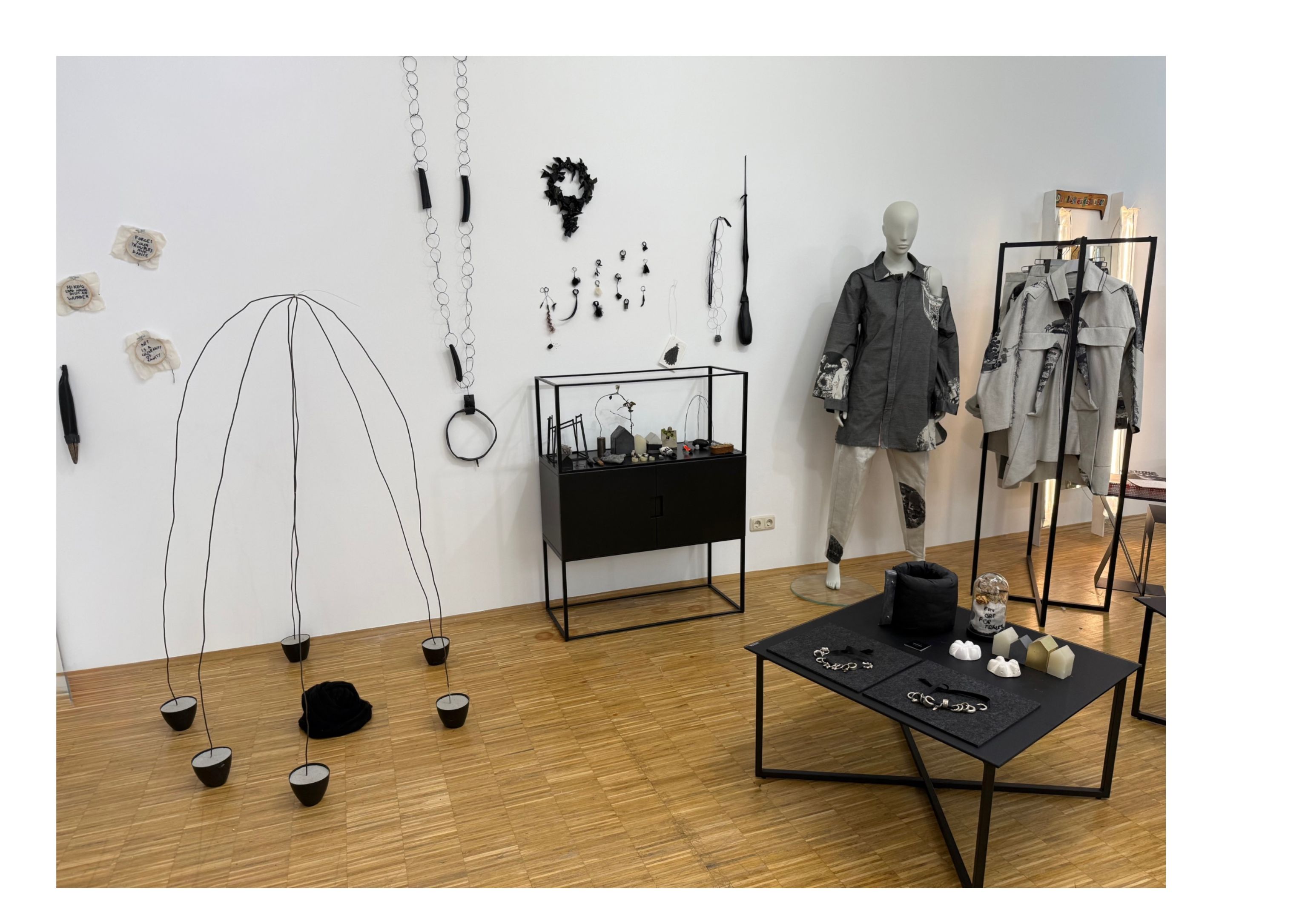 Part of an exhibition of body-related art